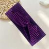 Stretch Fabric Fabric Headband Solid Color Elastic Headband Knot Cross Headband  Washing Face