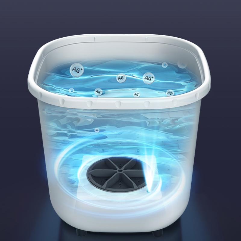 Мини-стиральная машина с прямым и обратным вращением, портативная стиральная машина с автоматическим отключением питания, турбо-стиральная машина