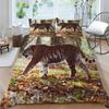 2023 New Style Animal 3D Printing Adults Bedclothes Comforter Duvet Cover Tiger Pattern Bedding Set Pillowcase King Size Double Size