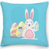 Home Decor Easter Pillowcase Sofa Cushion Cover Bedroom Room Decor Easter Bunny Egg Print Throw Pillow Case