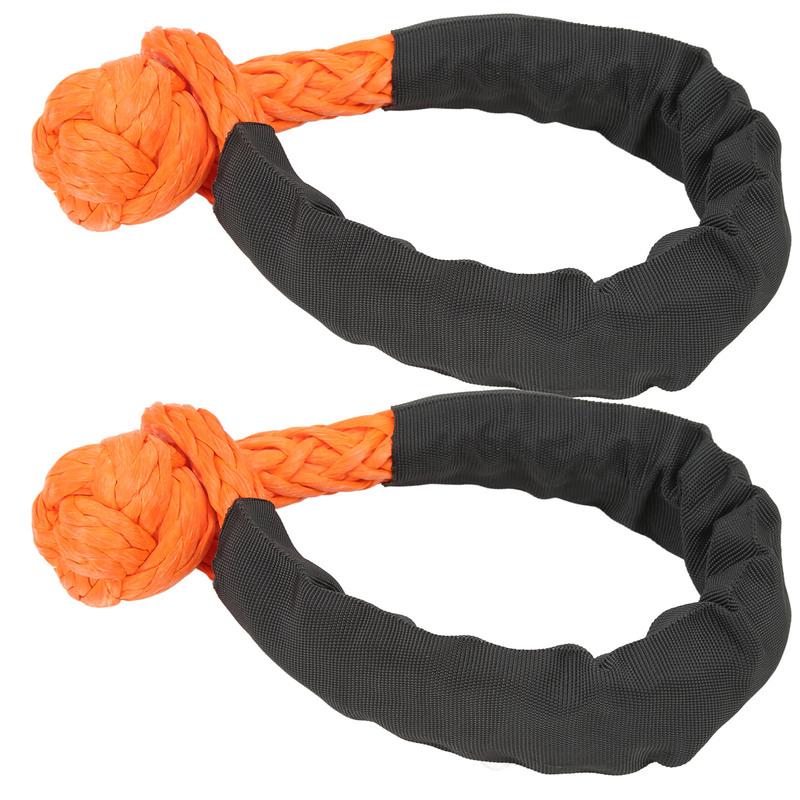 Rope Shackle 11mm Dia Soft Shackle 21 Tons Breaking Strength Wear Resistant Portable for Truck for Boat for ATV