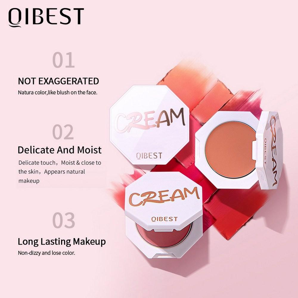 QIBEST Matte Blush Rouge Nude Makeup Palette Lasting Natural Brightening Pigment Contour, Matte Blush 2, 1