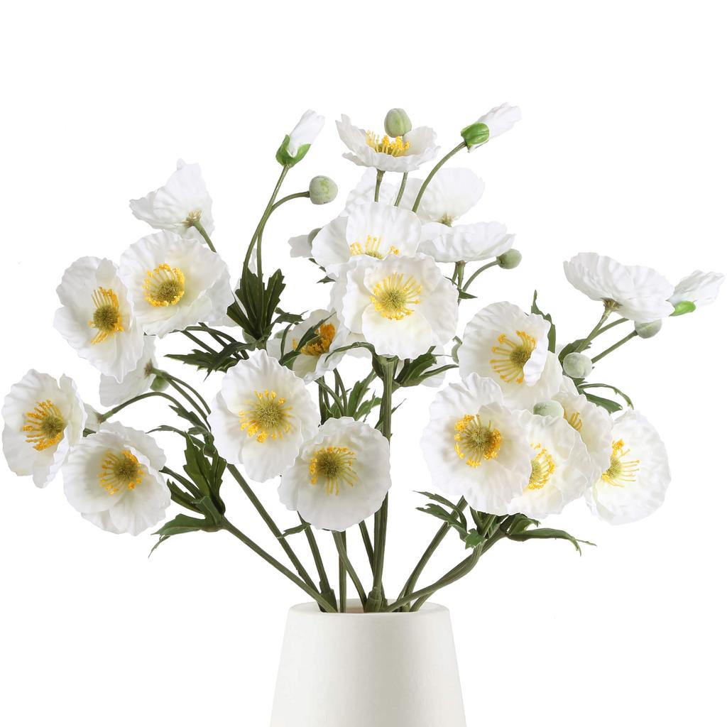 4 шт. искусственных цветов мака шелковые букеты для домашнего декора, свадьбы, украшения стола и вечеринок искусственные цветочные композиции своими руками