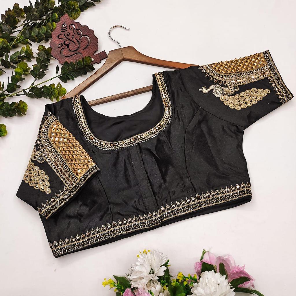 Тяжелая свадебная блузка для невесты| Блузка для ношения с сари (размер 46RU, размер блузки можно увеличить до 52RU)