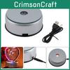 Stunning 110v-220v 3d Crystal Laser Display Lamp Base Holder With Original Rotating Led Night Light Adapter