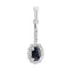 Серебряная подвеска с сапфиром 0.992ct (2214021)