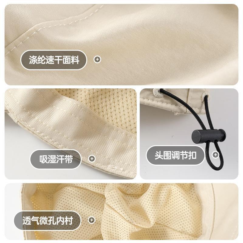 Кепка с козырьком дышащая быстросохнущая защита от солнца шляпа от солнца детская весна и лето регулируемая тонкая с широкими полями шляпа от солнца ветрозащитная