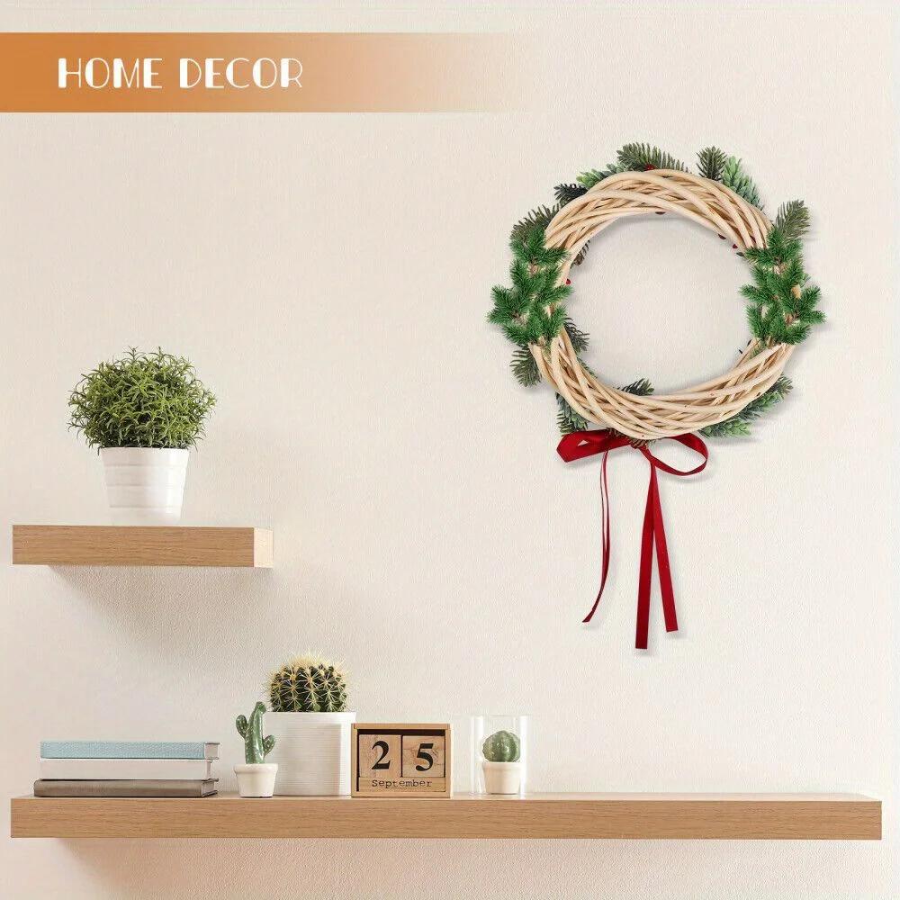 2026 Latest Models Wooden Wreath Handwoven DIY Making Materials for Front Door Wall Hanging Spring Summer Home Decor Wooden