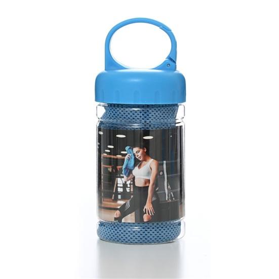 Fitness Towel Bottled Quick-dry Anti-fade Polyester Keep Cooling Microfiber Breathable Towel for Gift