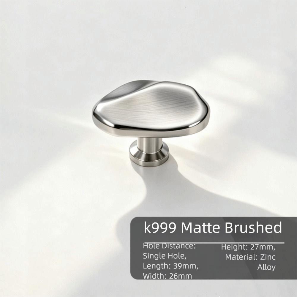 Ручка в французском стиле, серебристая, с одним отверстием, современная простая мебельная ручка, для ящика, шкафа