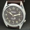 ЯПОНСКИЕ ВИНТАЖНЫЕ ОТРЕМОНТИРОВАННЫЕ МУЖСКИЕ АВТОМАТИЧЕСКИЕ ЧАСЫ SEIKO С КОРИЧНЕВЫМ ЦИФЕРБЛАТОМ a445482-1