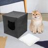 Пещерный Кот Укрытие Будка Осень Зима Уютный Складной Дом Гнездо для Животных Кошки Щенка Чихуахуа