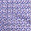 oneOone Cotton Flex Medium Blue Fabric Floral Quilting Supplies Print Sewing Fabric By The Yard 40 Inch