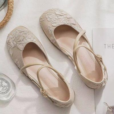 Модная винтажная литературная обувь Мэри Джейн, женская, 2025, новая весенняя, с юбкой, новая китайская женская, нежная обувь, сандалии женские