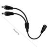 3.5x1.35mm Splitter Charging Cable One Female To Two Male Connector for LED Lights Cameras and More 35CM