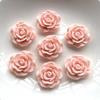 10pcs Beautiful Rose Resin Rhinestone Wedding Decoration Flower Scrapbook Jewelry Making Accessories DIY Resin Flat Back