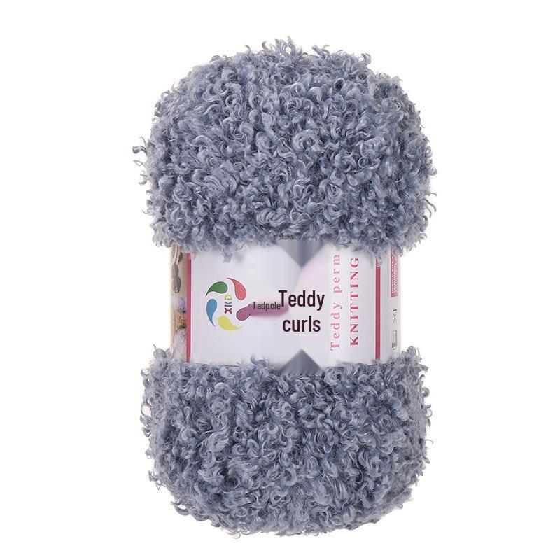 Плюшевая пряжа Teddy Curl из искусственного меха для DIY-волос кукол и объемного шарфа или шапки