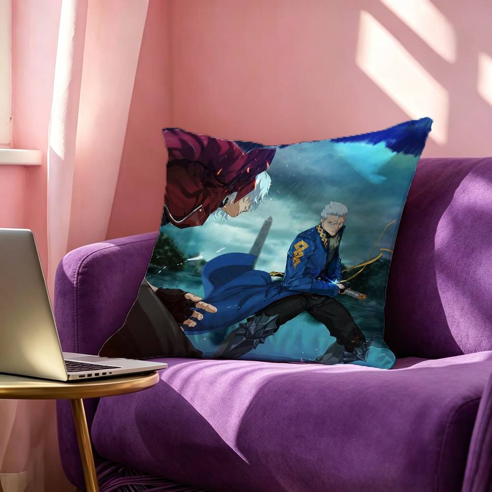 Game DDevil May CCry Square DoubleSided printed Pillow Case Bedroom Bedside Pillow Sofa Cushion Cover