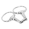 Кольцо для кляпа для лошади, мундштук из нержавеющей стали 125 мм, свободный овальный звено, обучение лошади