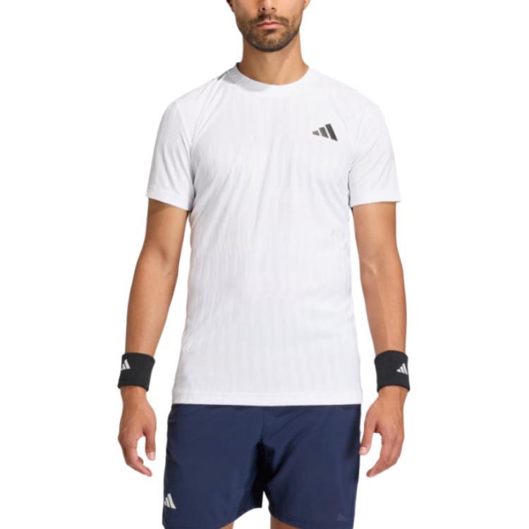 adidas Мужская футболка с коротким рукавом для тенниса Climacool Airchill, однотонная, приталенная, KA5894