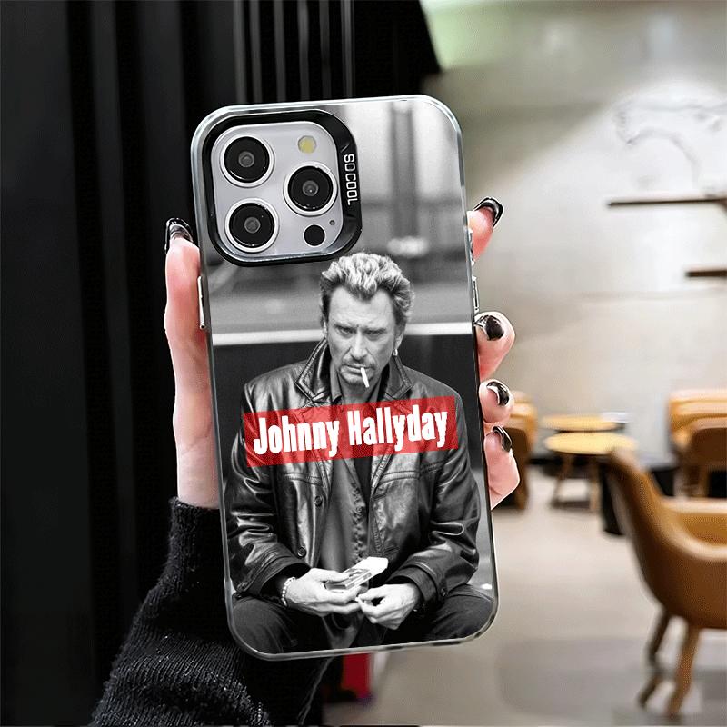 Johnny Hallyday Music Soft Phone Case for iPhone 15 16 17 Pro Max 17Air 16E 14 Plus 13 12 Mini Shockproof Cover Back Shell