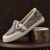 Spring/Summer New Fabric Shoes Ethnic Style Canvas Shoes Women's Shoes Breathable Soft Soled Linen Versatile Single Shoes