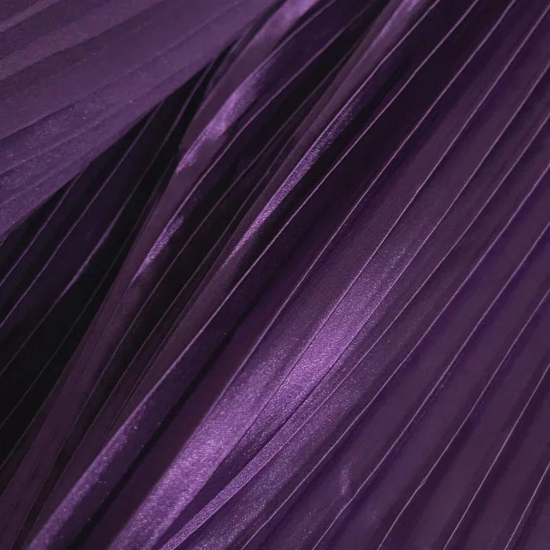 100x150 см плиссированная атласная ткань для рукоделия платье юбка костюм одежда ткань для шитья своими руками мягкая глянцевая гладкая однотонная