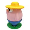 Farmer Pig Coin Bank Funny Animal Money Box with Hat Novelty