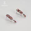 Long Earring Natural Mozambique Garnet Gemstone 925 Sterling Silver Earrings Fine Jewelry Set for Women Party & Daily Wear