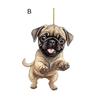 Акриловый подвесной орнамент в виде собаки с кулоном и шнурком, легко подвешивается, креативный