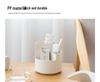 Three-Grid Rotating Pen & Makeup Brush Holder - Large Capacity, Multifunctional Japanese Office & Education Storage Box