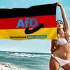Afd Альтернативный Флаг Германии Микрофибра Печатное Пляжное Полотенце Альпинизм Йога Пляж Плавание Впитывающее Мягкое Полотенце