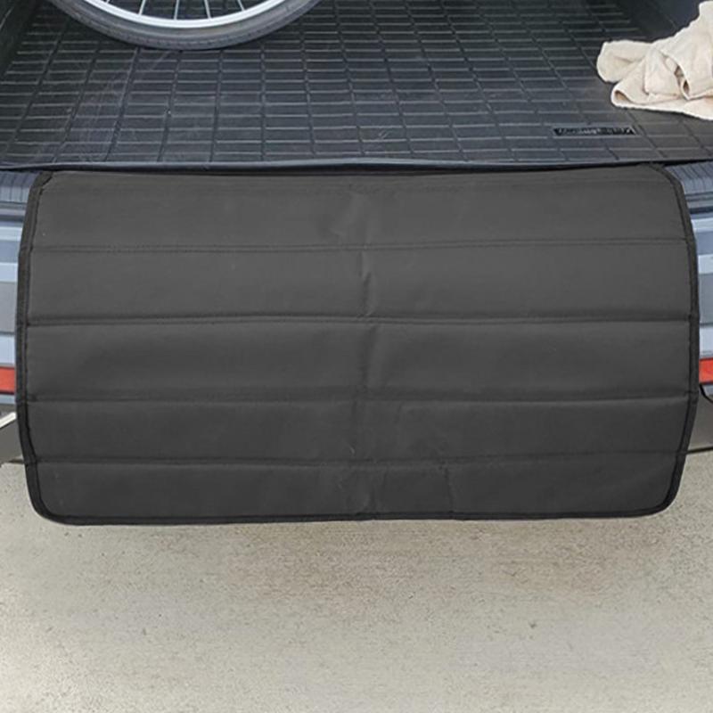 Car Bumper Guard Foldable Cargo Mat For SUV Water Resistant Cargo Bumper Protector Mat Keeps Your Clothing Clean Family Travel
