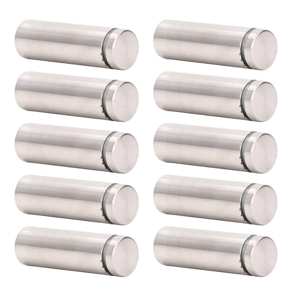 12 Set Advertising Screw Kit 19x60mm Stainless Steel Sign Standoff Screw Mounting Glass Hardware