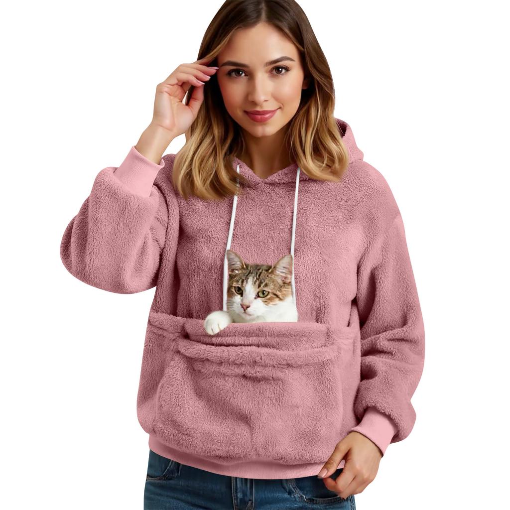 Женская мода однотонный с длинным рукавом повседневный пуловер топ со стойкой воротником