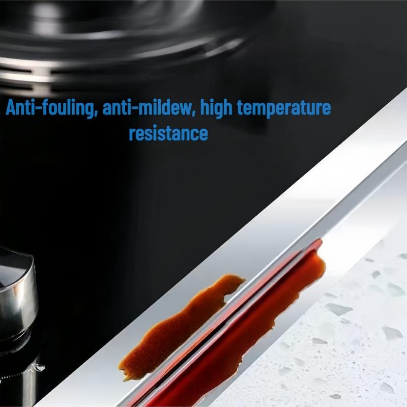 1 рулон 10-метровой водонепроницаемой ленты для раковины, маслостойкой ленты для кухонной плиты, высокотемпературной ленты из алюминиевой фольги