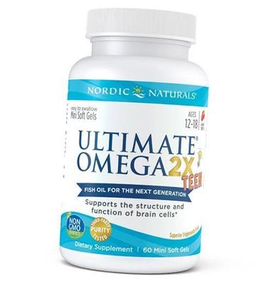 Рыбий жир для подростков, Ultimate Omega 2X Teen, 60гелкапс Клубника (67352022)