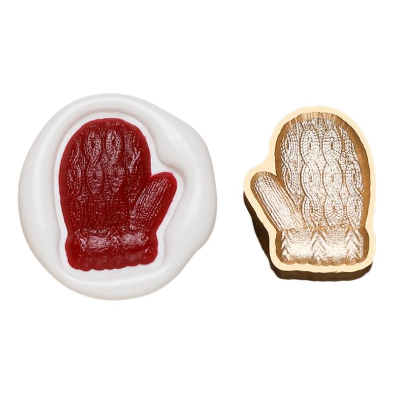 Vintage Stamp Head for Seal Letter Envelope Wedding Invitations Christmas Card Decoration, Christmas Embossed Seal Stamp