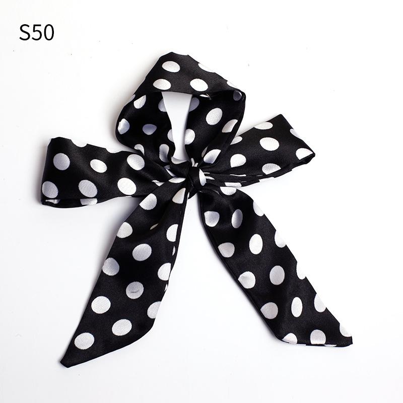 Шелковый шарф, завязанный сумочкой, завязанный бант для волос, длинная повязка на голову, серпантин, маленький шелковый шарф, подарочная коробка, подарочный ремешок