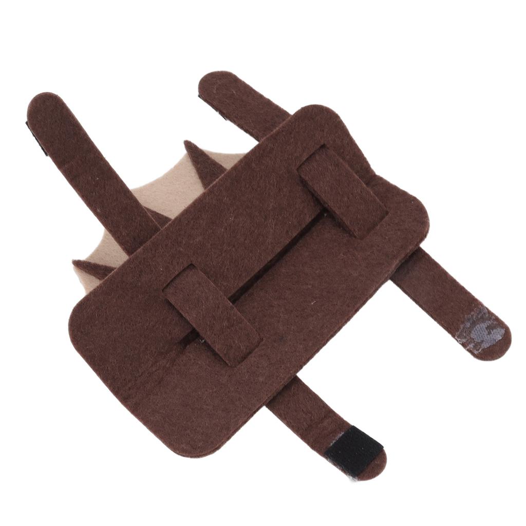 Костюм ящерицы для питомца, дружественный к коже, 3 регулируемых ремня, симпатичная войлочная одежда для рептилий для бородатой агамы