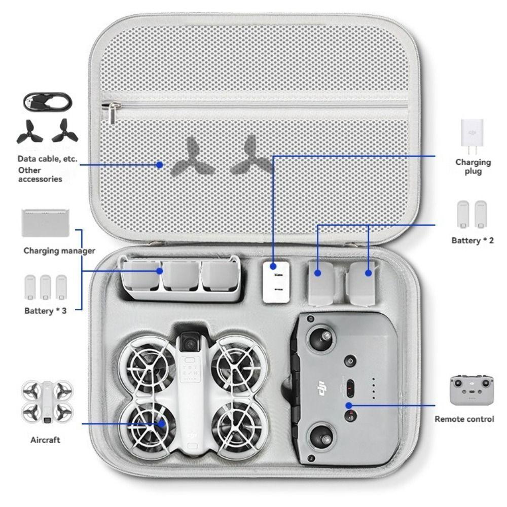 Hard Shell Drone Carrying Case Shockproof Handbag Drone Accessories Organizer for DJI  Neo