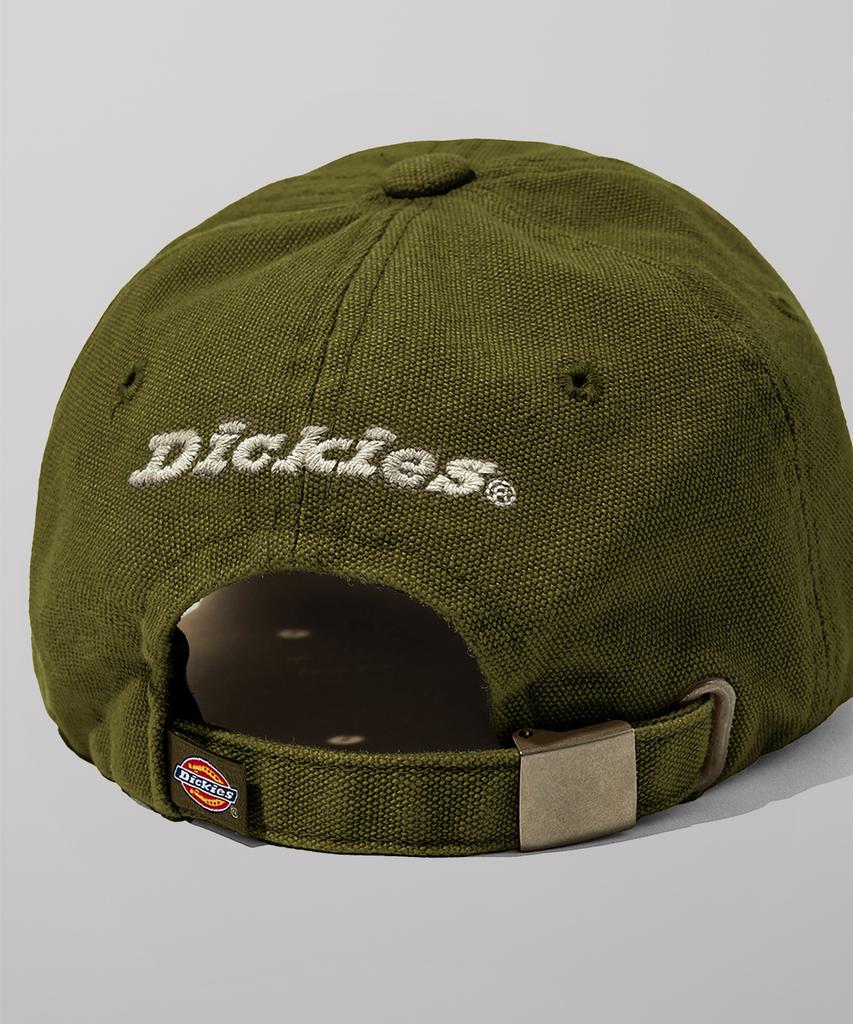 DICKIES Big Logo Washed Ball Cap Olive