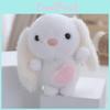Charming Pink Plush Bunny Keychain Miniature Cuddly Doll Perfect For Presents Childrens