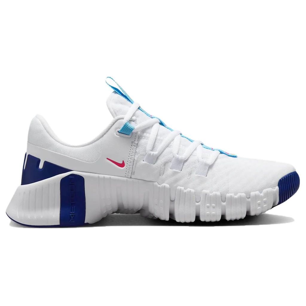 Nike Free Metcon 5 White Aquarius Blue Женские кроссовки Ярко-Розовый Темно-Королевский-Синий DV3950-103
