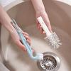 Dual Gap Head Cleaning Brush For Sink Drains And Tight Spaces Plastic Material