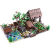 MOC Farm Building Blocks Pumpkin Patch Vegetable Transport Cart Water Wall Stable Pigsty Henhouse Kennel Bricks Toys Kids Gift