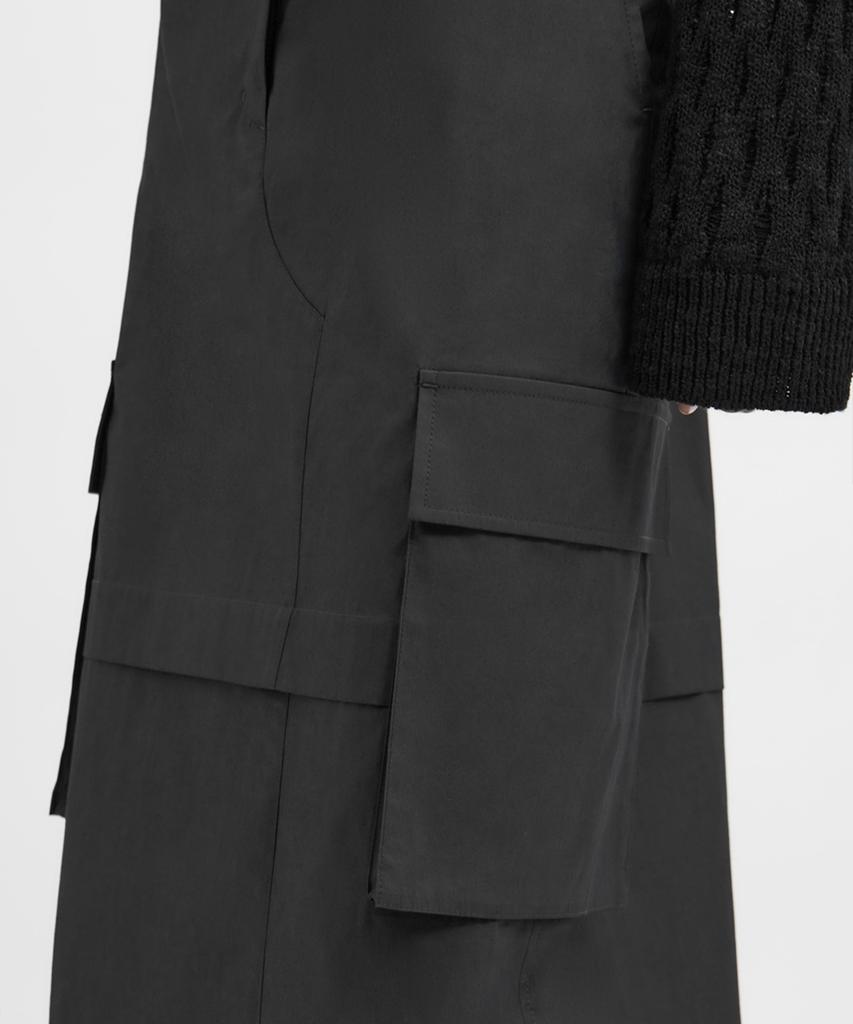 Youth Cargo Maxi Skirt - Charcoal Gray