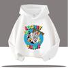 Cartoon Cute Bugs Bunny Print Boys Girls Fashion Hoodie Children's Fall and Winter Outdoor Leisure Warm Hooded Sweatshirt