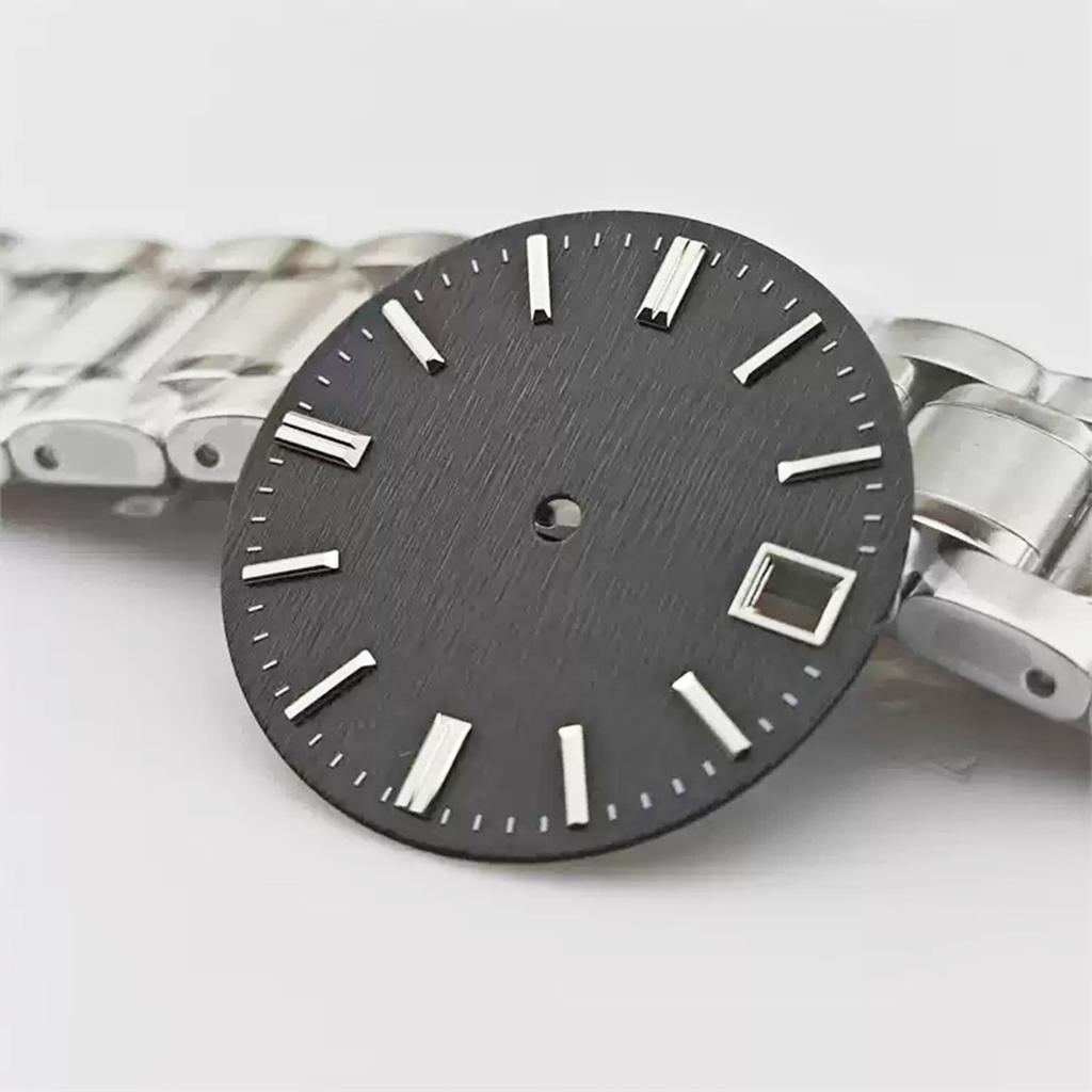 Циферблат NH35 28,5 мм Циферблат Часов S Циферблат Зеленый Люминесцентный Циферблат Подходит для Механизма NH35 NH36 Аксессуары для Часов 2025