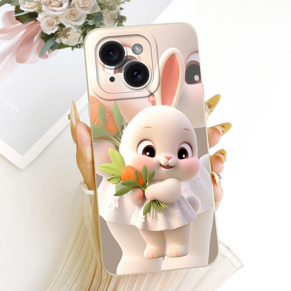 6.1'' Casing For iPhone 15 Case Fashion Cartoon Cute Funny Painted Silicone Phone Cover A3090 A2846 A3089 A3092